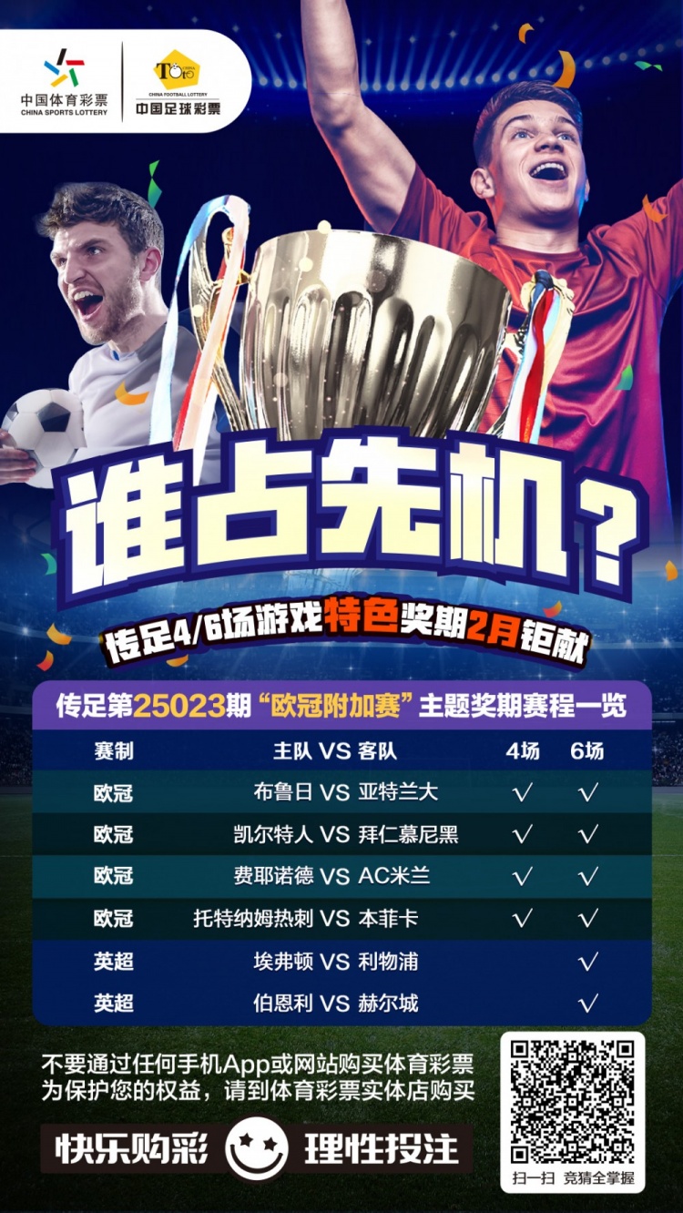  誰占先機？！傳足特色獎期第25023期聚焦歐冠附加賽