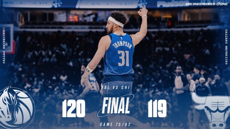  險勝公牛！獨行俠官方曬贏球海報 克萊成為封面人物