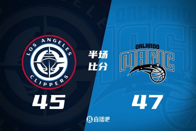  防守大戰(zhàn)！魔術16-5結束上半場47-45快船 班凱羅16分祖巴茨13+10