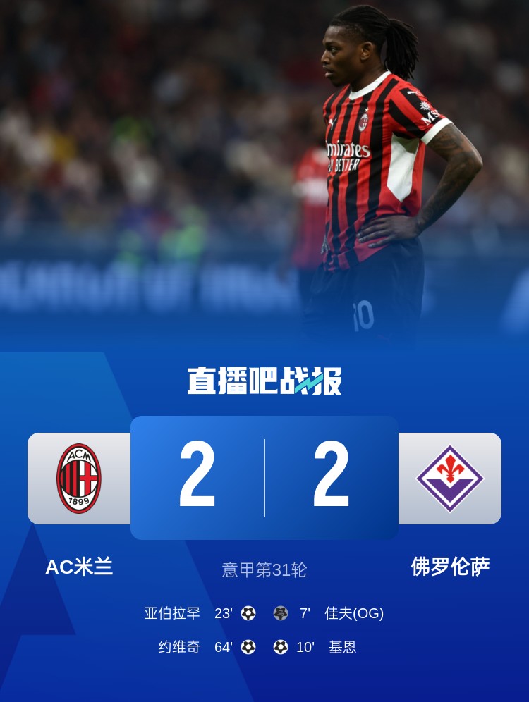  孔塞桑上任后米蘭有13場比賽先丟球落后，最終戰(zhàn)績?yōu)?勝1平6負(fù)