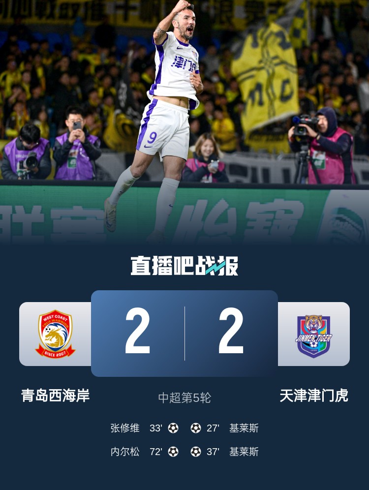  津媒：津門虎只踢了半場好球，9天3賽凸顯體能及板凳深度不足